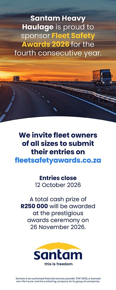 Santam heavy haulage- Fleet Safety Awards 2026